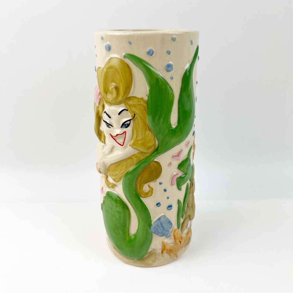 Troubles Mermaid Ceramic Tiki Mug Candy Weil Tiki Farm 2016 Sea